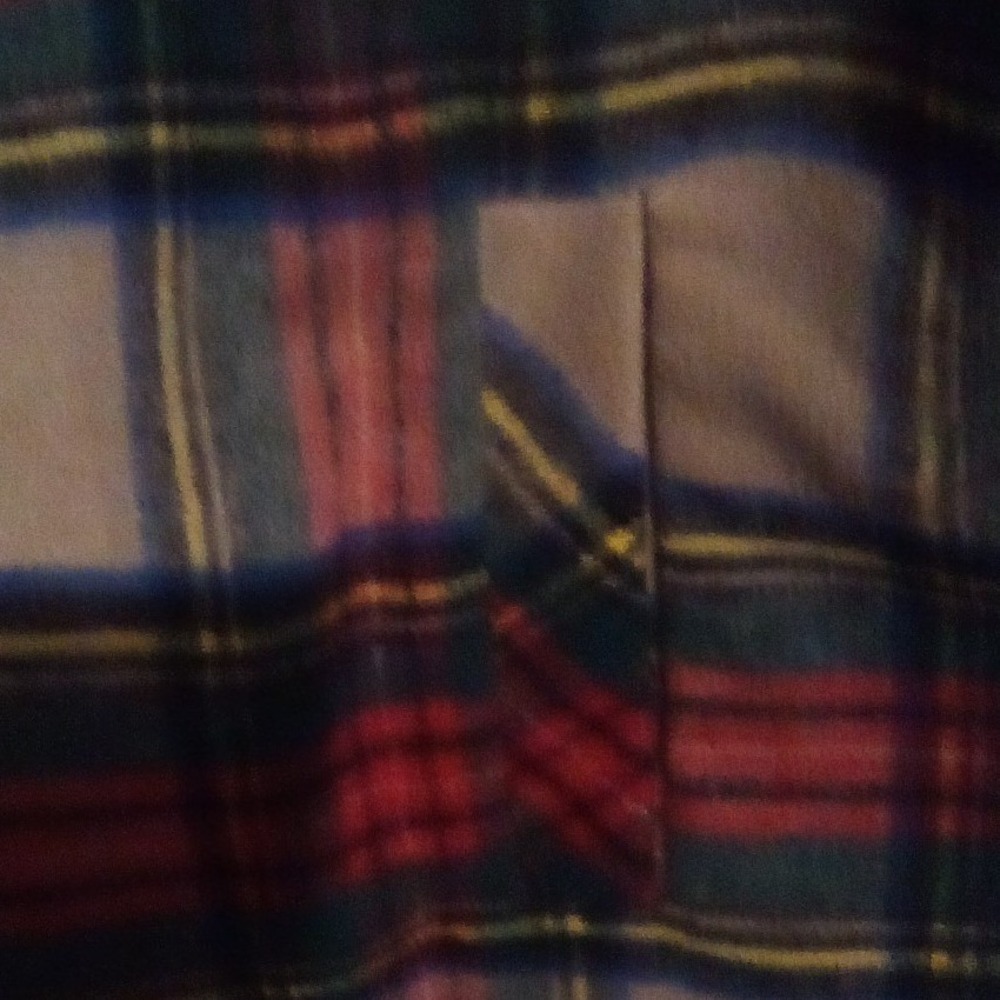 Maurices Womens Plaid Sherpa Lined Draped Waterfall Vest Tan Red Navy XXL - Picture 3 of 8